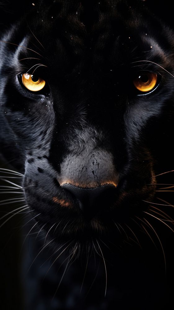 Black animal wildlife mammal pet. AI generated Image by rawpixel.