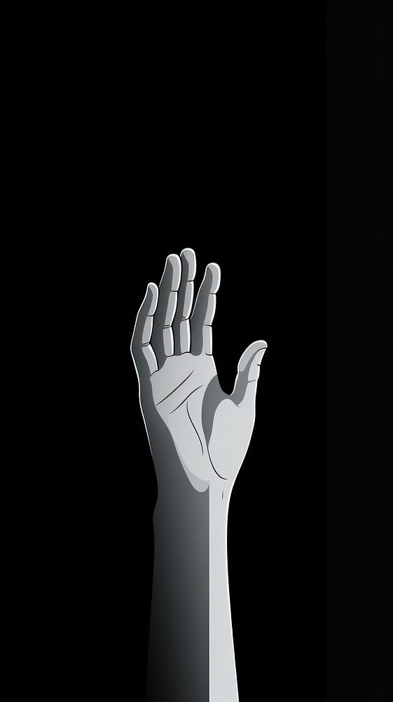 Hand illustration finger adult black. AI generated Image by rawpixel.