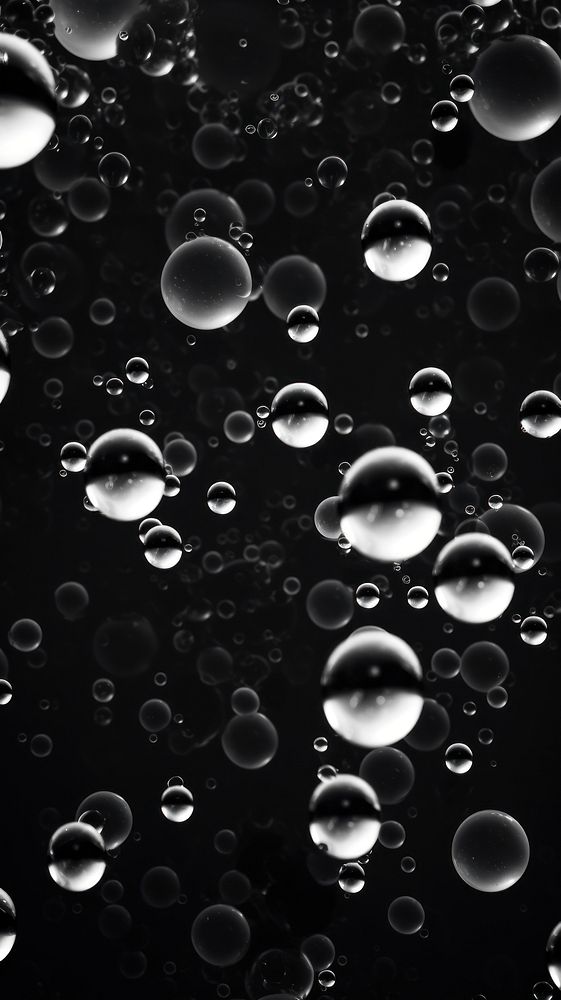Monochrome bubbles black transparent backgrounds. AI generated Image by rawpixel.