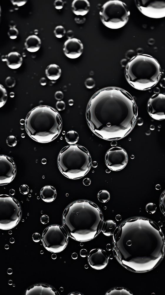 Monochrome bubbles black transparent backgrounds. AI generated Image by rawpixel.