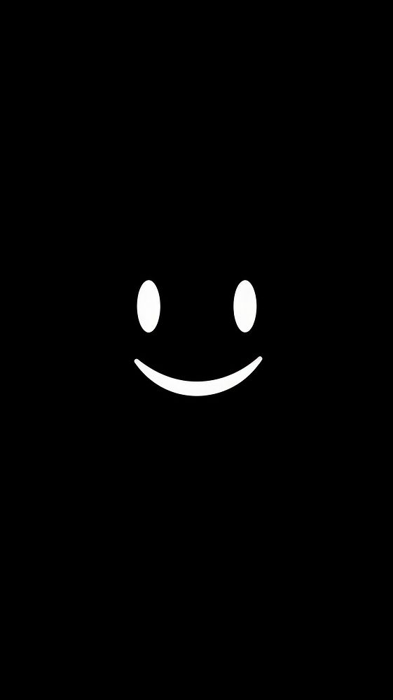 Smily face symbol icon cartoon black white. 