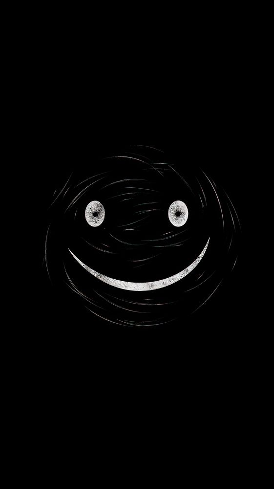 Smily face symbol icon black cartoon line. AI generated Image by rawpixel.