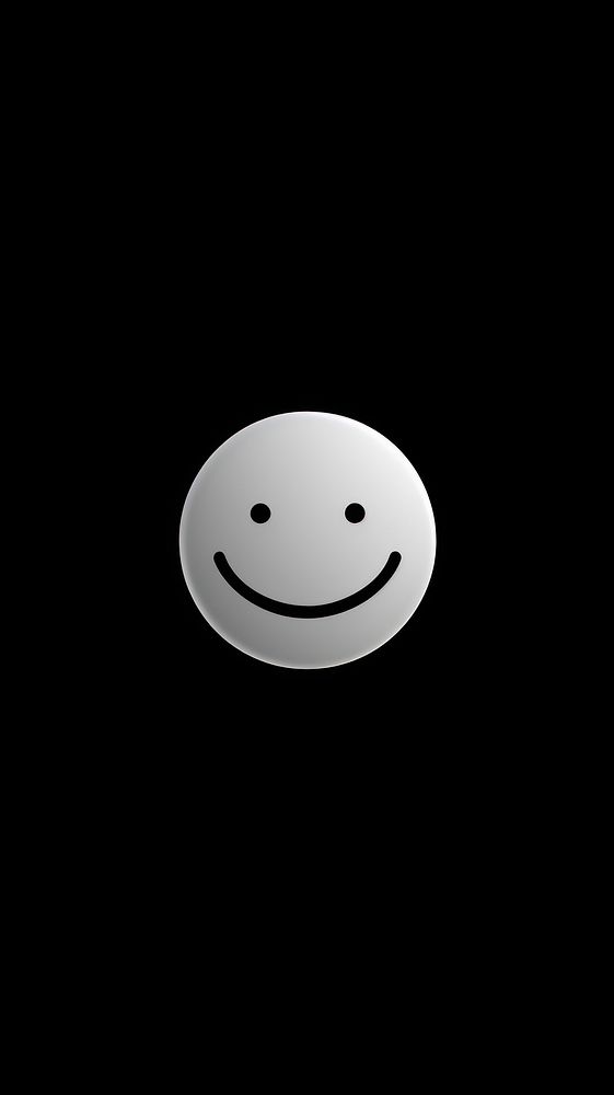 Smily face black white anthropomorphic. AI generated Image by rawpixel.