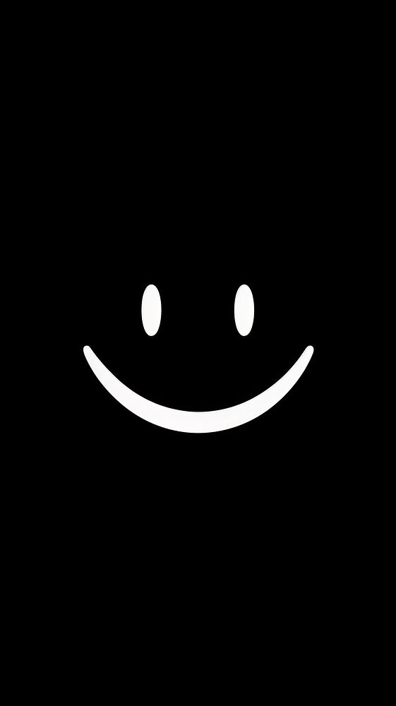 Smily face symbol icon cartoon black white. 