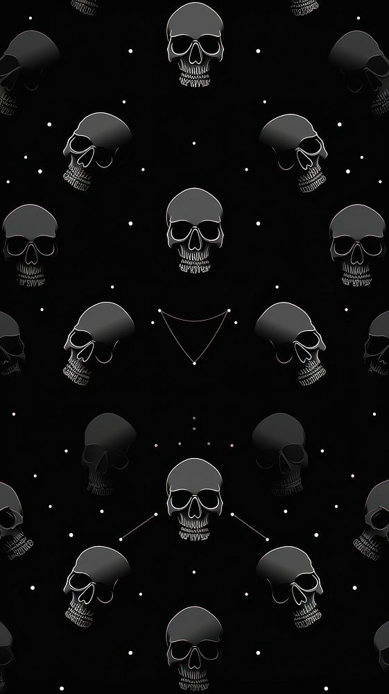 Skull pattern black backgrounds accessories. 