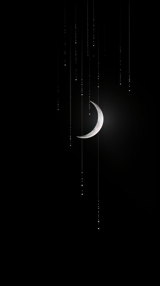 White moon art astronomy nature night. AI generated Image by rawpixel.
