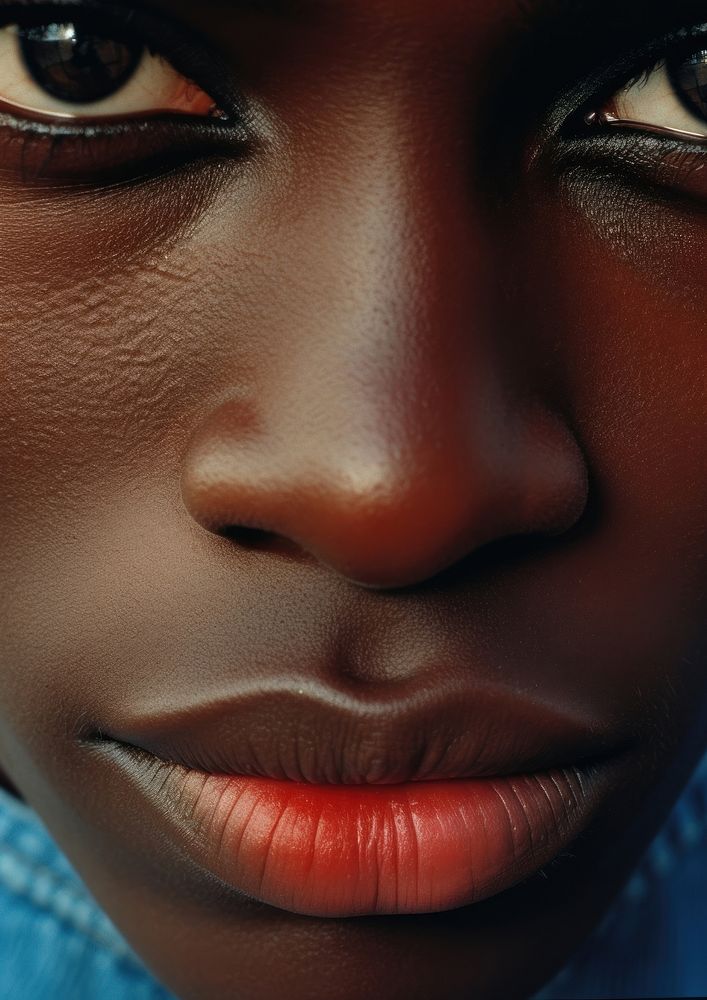Black young man skin eye accessories. AI generated Image by rawpixel.