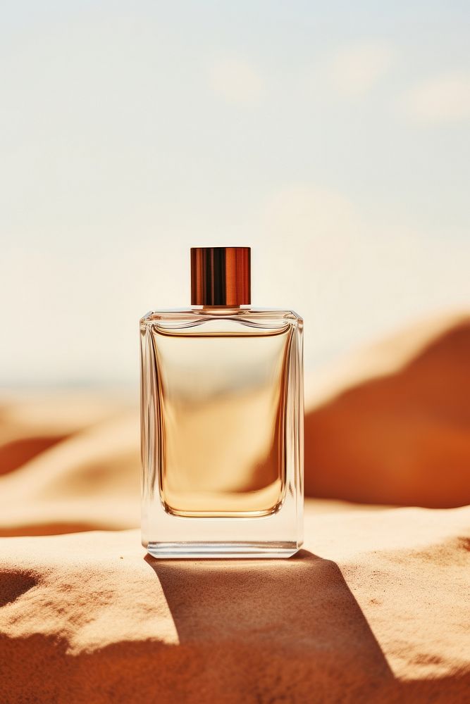 Purfume bottle cosmetics perfume glass. AI generated Image by rawpixel.