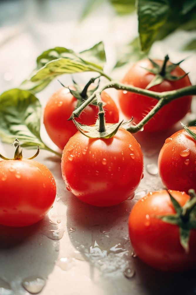 Cherry tomato food vegetable fruit. AI generated Image by rawpixel.