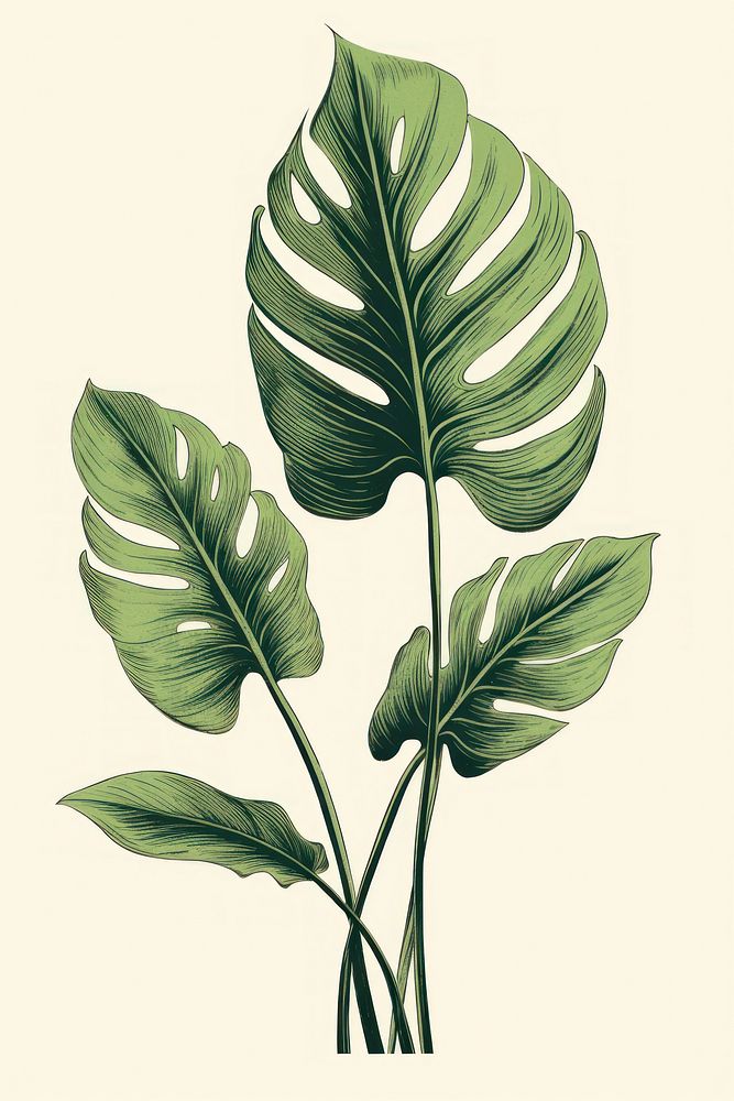 Tropical leave plant leaf freshness. AI generated Image by rawpixel.