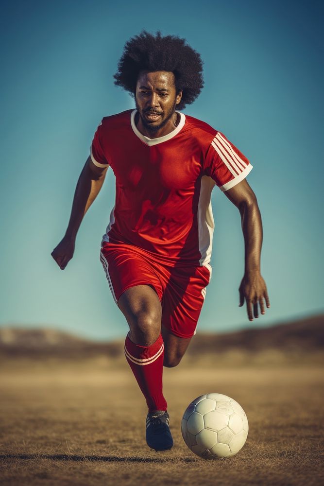 African man football sports adult. AI generated Image by rawpixel.