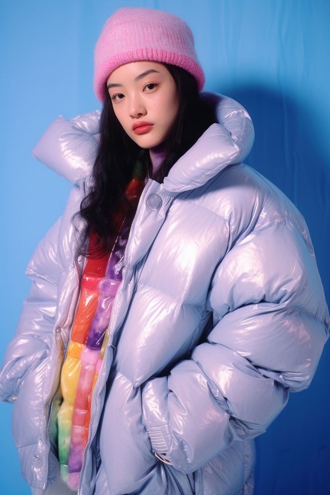 Vietnamese woman jacket portrait winter. AI generated Image by rawpixel.
