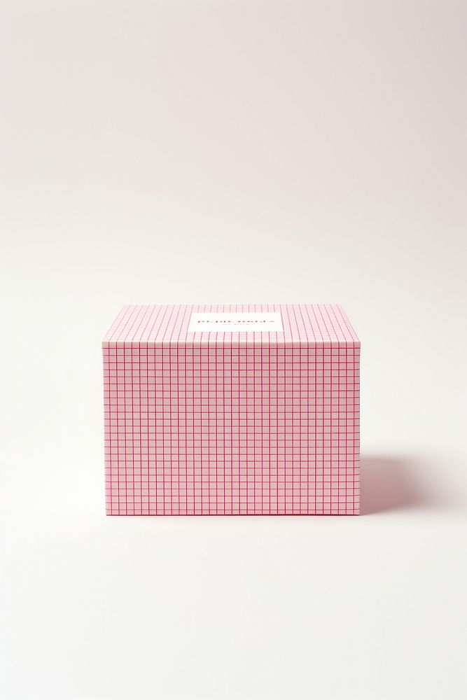 Box carton pink white background. AI generated Image by rawpixel.