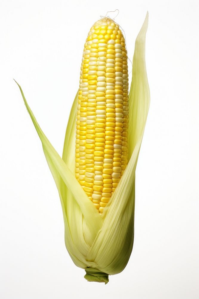 Corn on the cob plant food white background. AI generated Image by rawpixel.