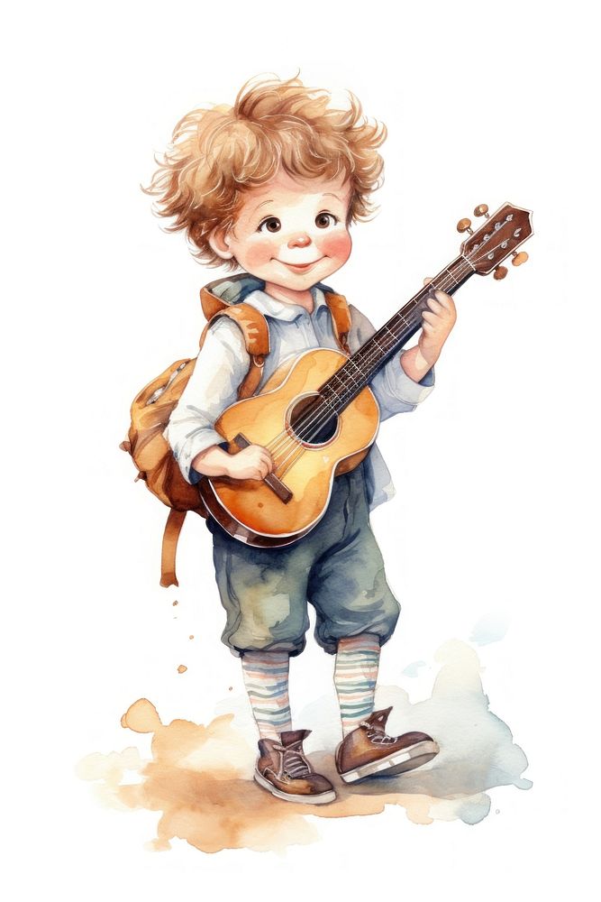 Children Musician child musician portrait. AI generated Image by rawpixel.