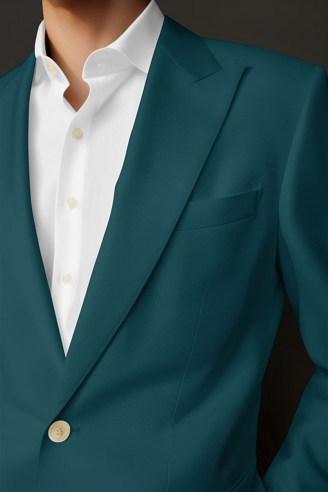 Men's blazer suit mockup psd