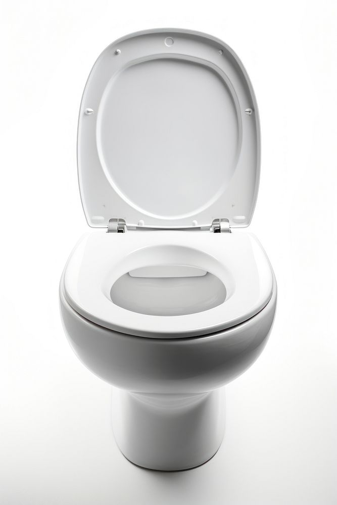 White open toilet lid bathroom convenience restroom. AI generated Image by rawpixel.
