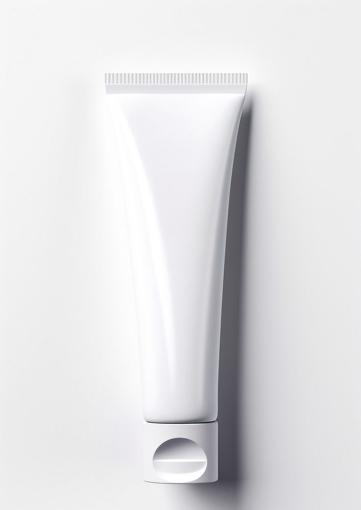 Cosmetic Tube Mockup cosmetics white white background. AI generated Image by rawpixel.