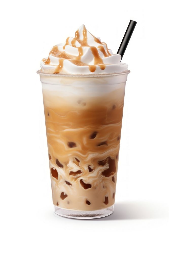 A cup of iced coffee cream dessert whipped. AI generated Image by rawpixel.