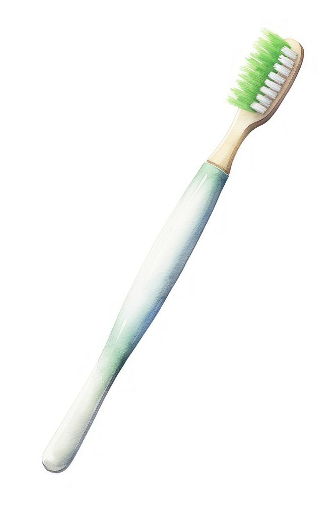 A toothbrush tool white background hygiene. AI generated Image by rawpixel.