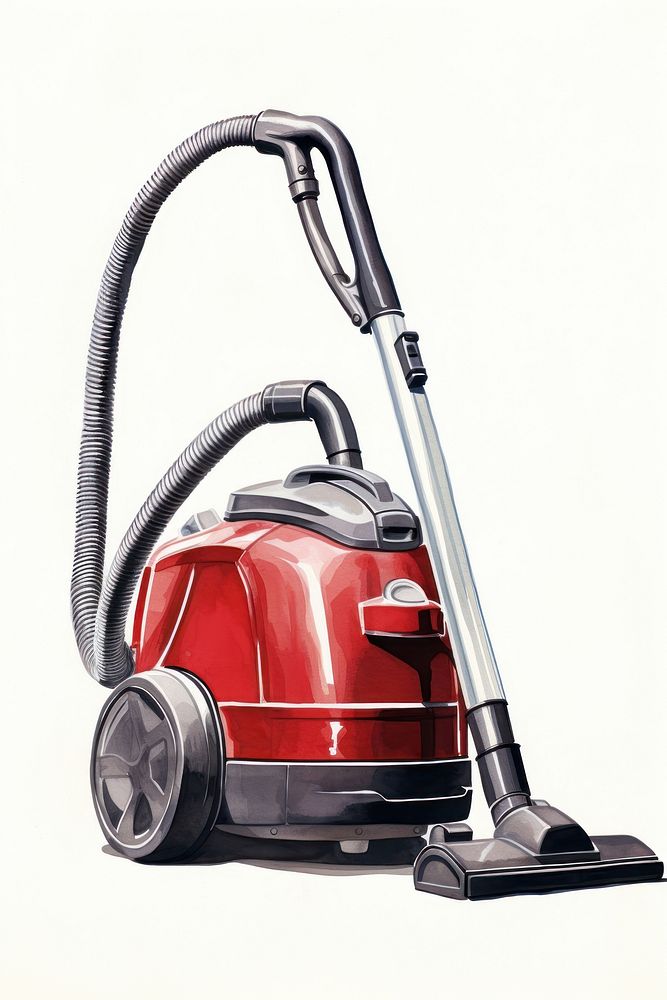 A vacuum cleaner white background cleanliness housework. AI generated Image by rawpixel.