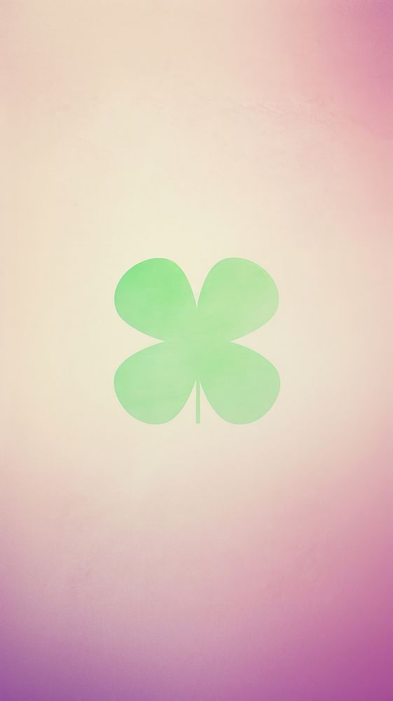 Clover leaf icon purple green pattern. AI generated Image by rawpixel.