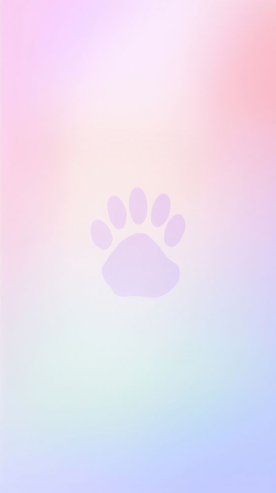 Cat footprint purple text backgrounds. AI generated Image by rawpixel.