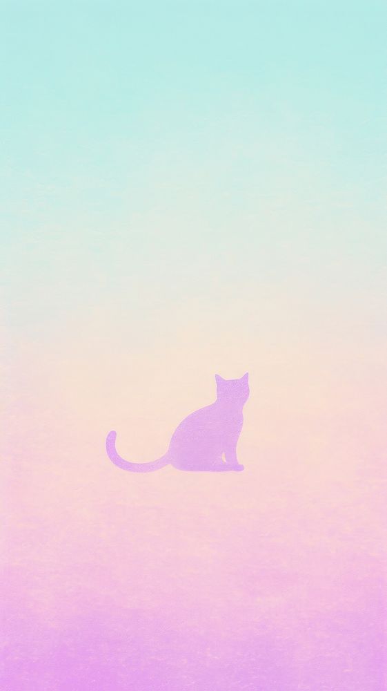 Cat walking sideview animal mammal purple. AI generated Image by rawpixel.