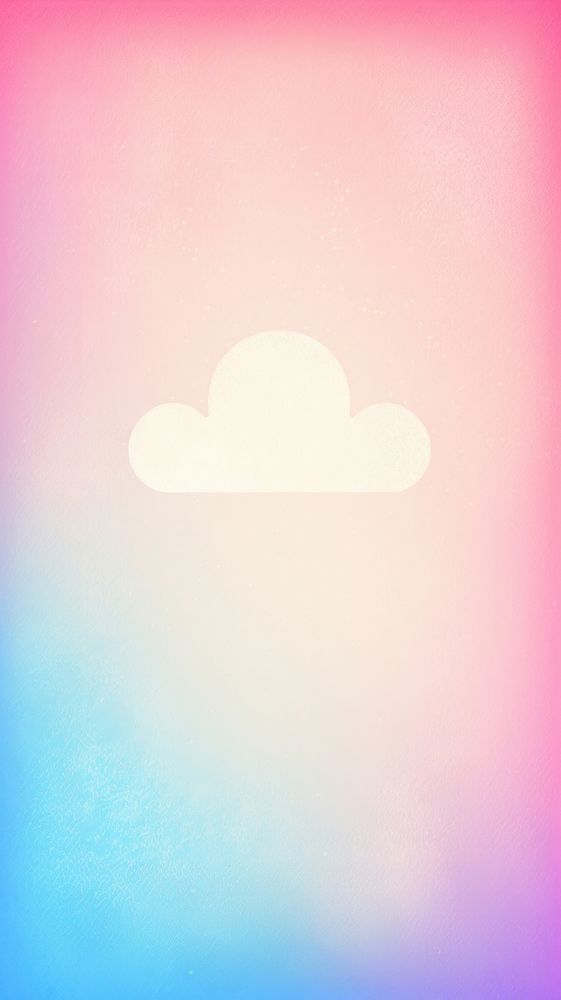 Cloud icon purple nature sky. AI generated Image by rawpixel.