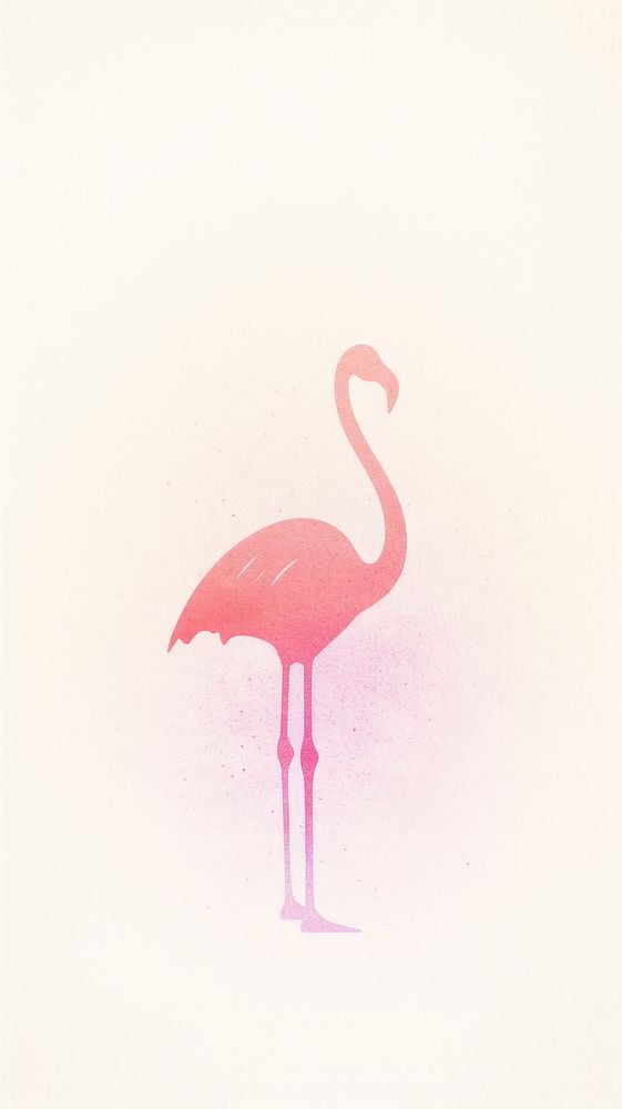 Flamingo standing icon animal bird wildlife. AI generated Image by rawpixel.