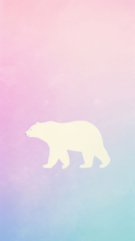 Polar bear walking sideview mammal creativity wildlife. AI generated Image by rawpixel.