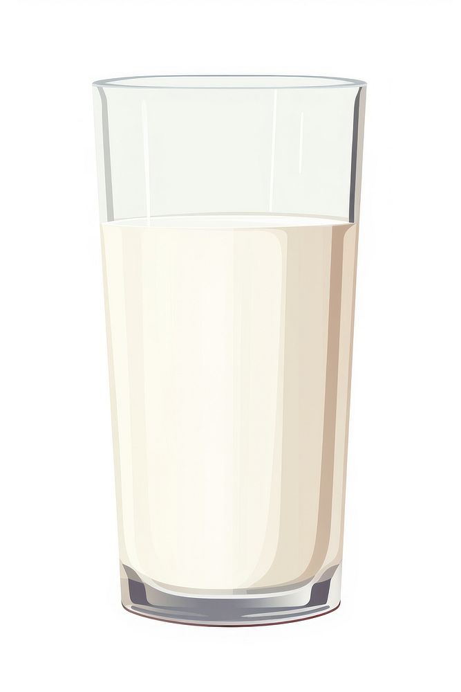 A Glass of Milk glass milk drink. AI generated Image by rawpixel.