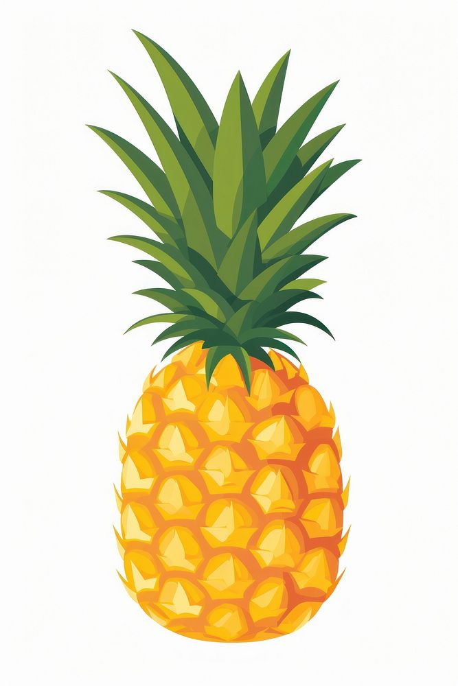 A pineapple fruit plant food. AI generated Image by rawpixel.