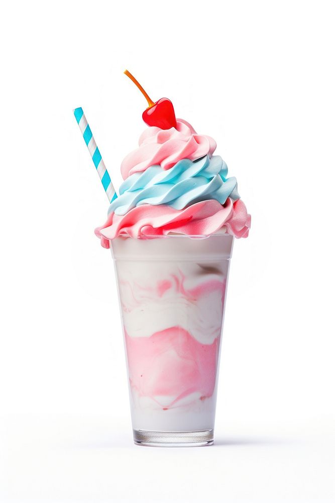 A milkshake dessert sundae cream. AI generated Image by rawpixel.