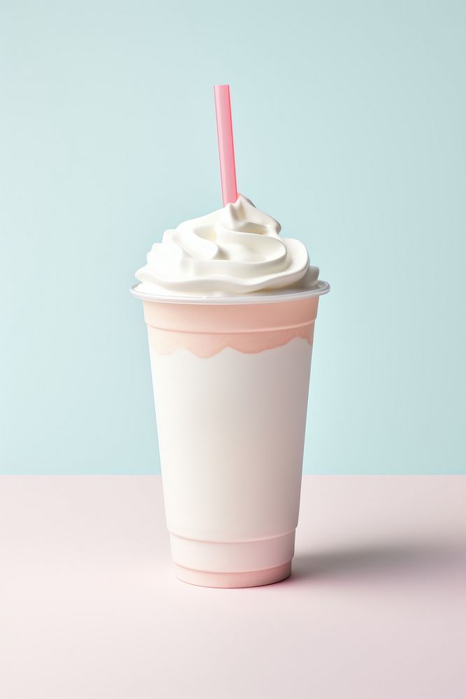 A milkshake cup dessert drink. AI generated Image by rawpixel.