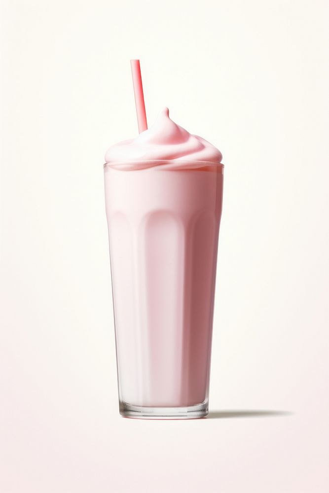 A milkshake smoothie drink glass. AI generated Image by rawpixel.