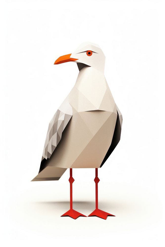 A seagull animal white bird. AI generated Image by rawpixel.