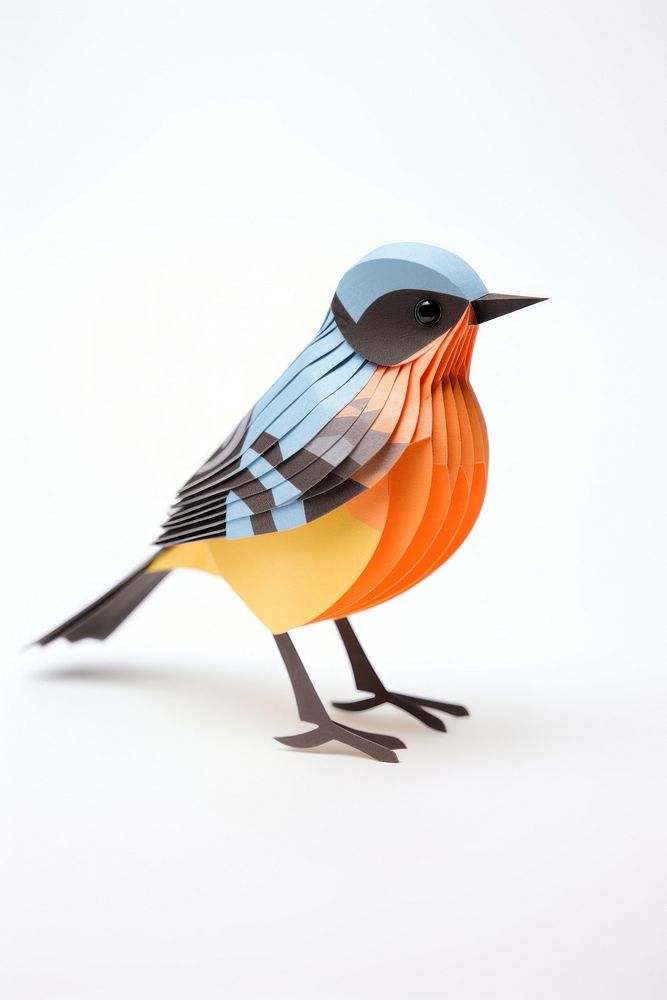 A small cute bird animal beak white background. AI generated Image by rawpixel.