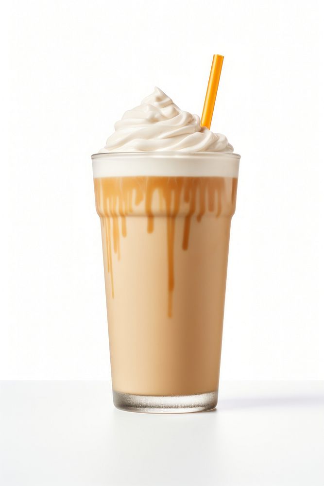 A caramel milkshake smoothie dessert coffee. AI generated Image by rawpixel.
