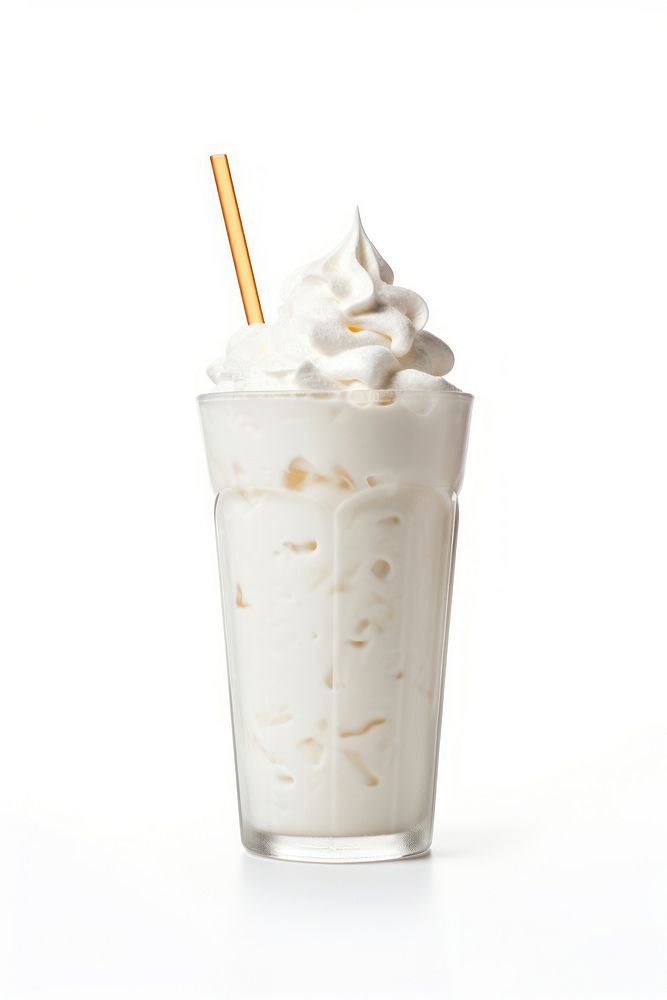 A whitemalt milkshake smoothie dessert drink. AI generated Image by rawpixel.