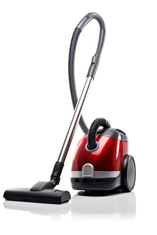A vacuum cleaner white background cleanliness equipment. AI generated Image by rawpixel.