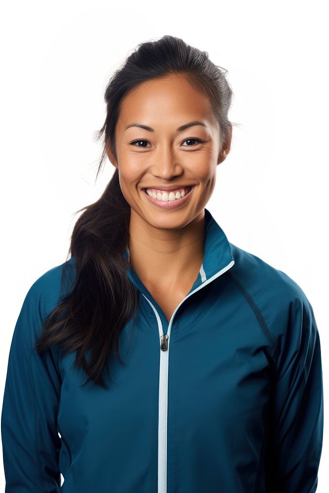 An asian Female swimming coach with a whistle portrait looking female. AI generated Image by rawpixel.