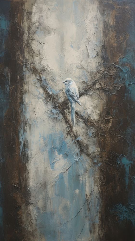 Bird painting art backgrounds. AI generated Image by rawpixel.