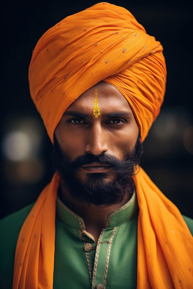 Turban person adult man. AI generated Image by rawpixel.