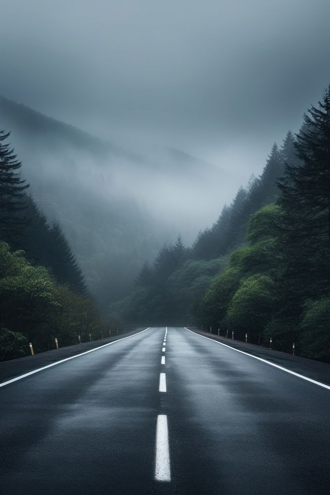 East on a highway outdoors freeway nature. AI generated Image by rawpixel.