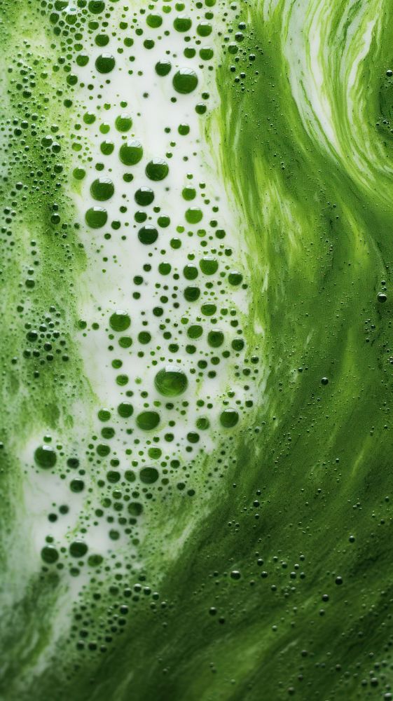 Matcha latte algae green drop. AI generated Image by rawpixel.