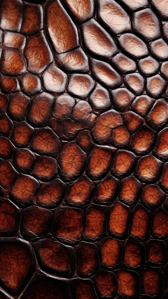 Brown crocodile skin texture backgrounds textured. AI generated Image by rawpixel.