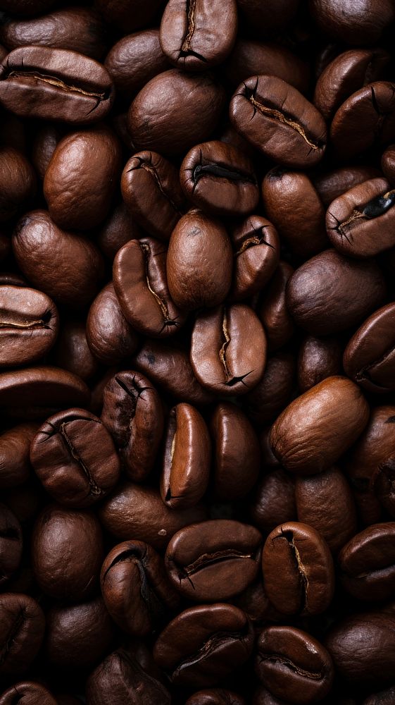 Coffee bean texture coffee beans refreshment backgrounds. AI generated Image by rawpixel.