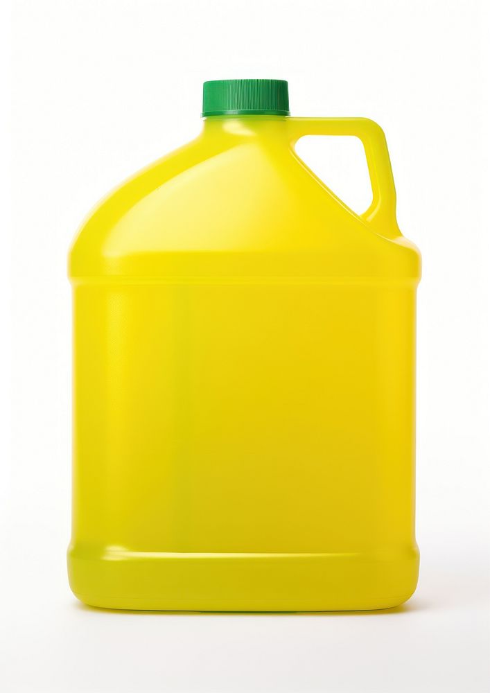 Green plastic gallon of liquid with yellow cap bottle white background container. AI generated Image by rawpixel.