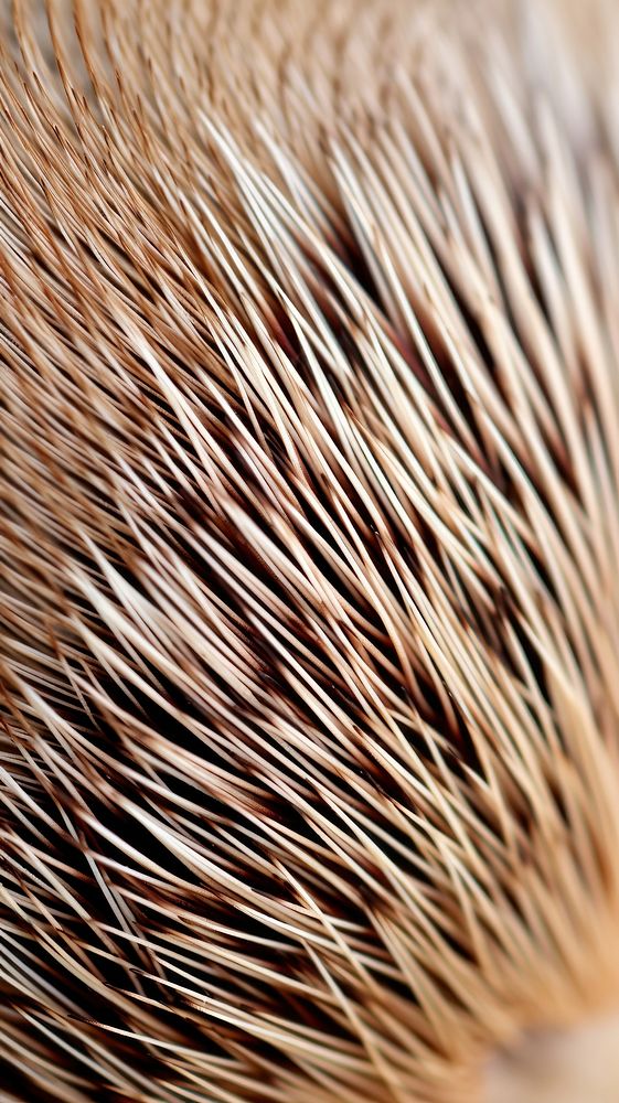 Hedgehog back animal macro photography erinaceidae. AI generated Image by rawpixel.